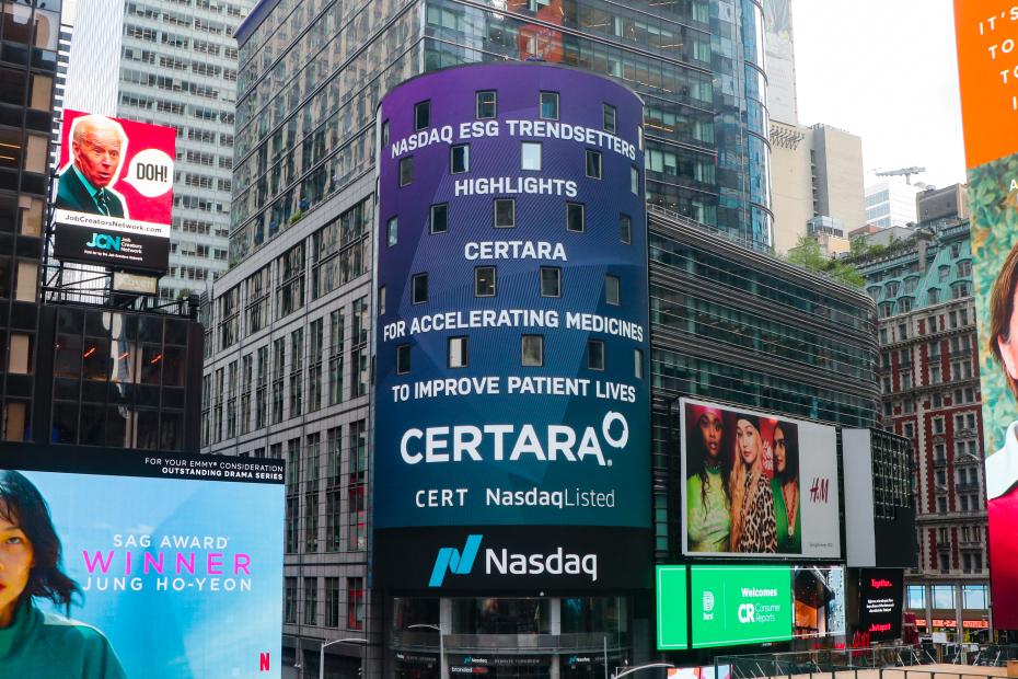 Nasdaq in Times Square