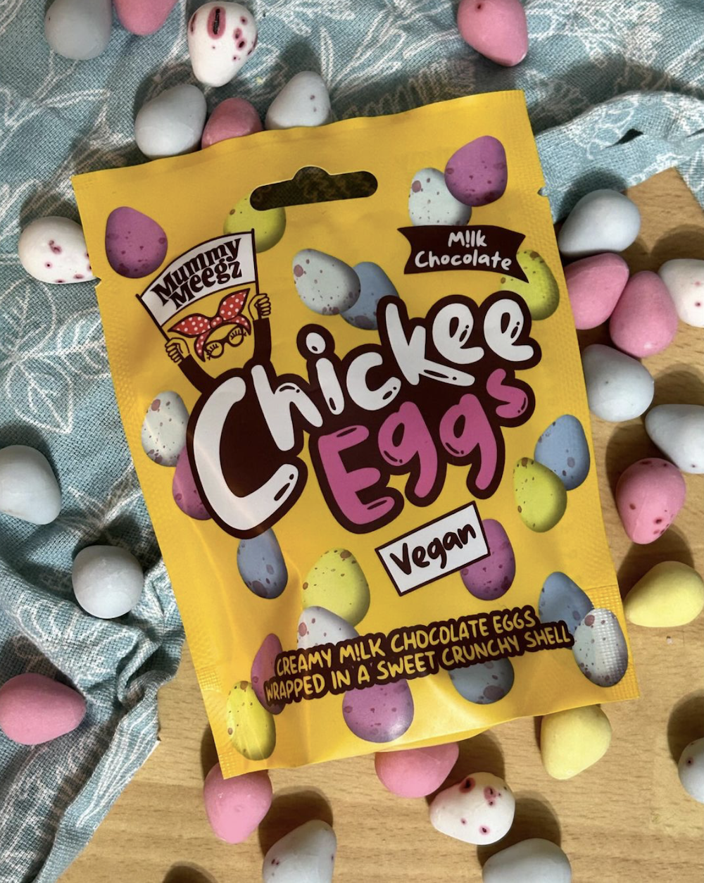 Mummy Meagz vegan chocolate inspired by Cadbury mini eggs - new plant-based foods for 2024