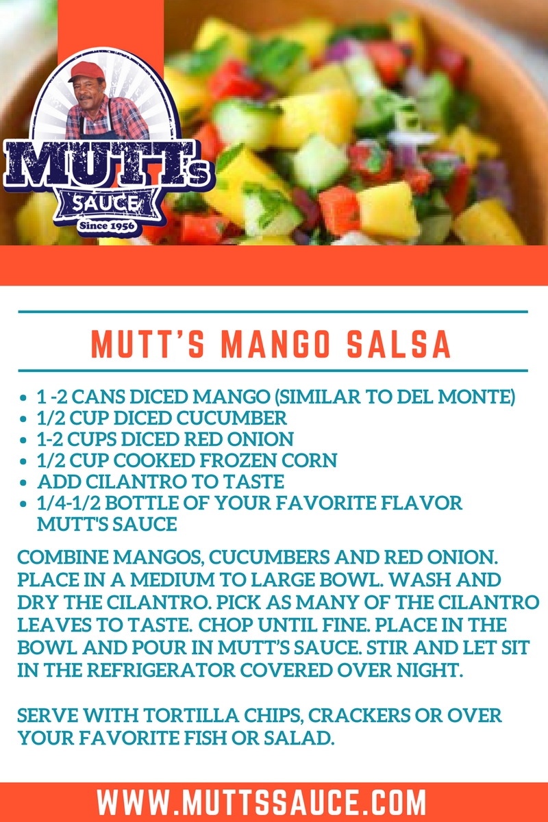 Mango Salsa, courtesy of Mutt's Sauce