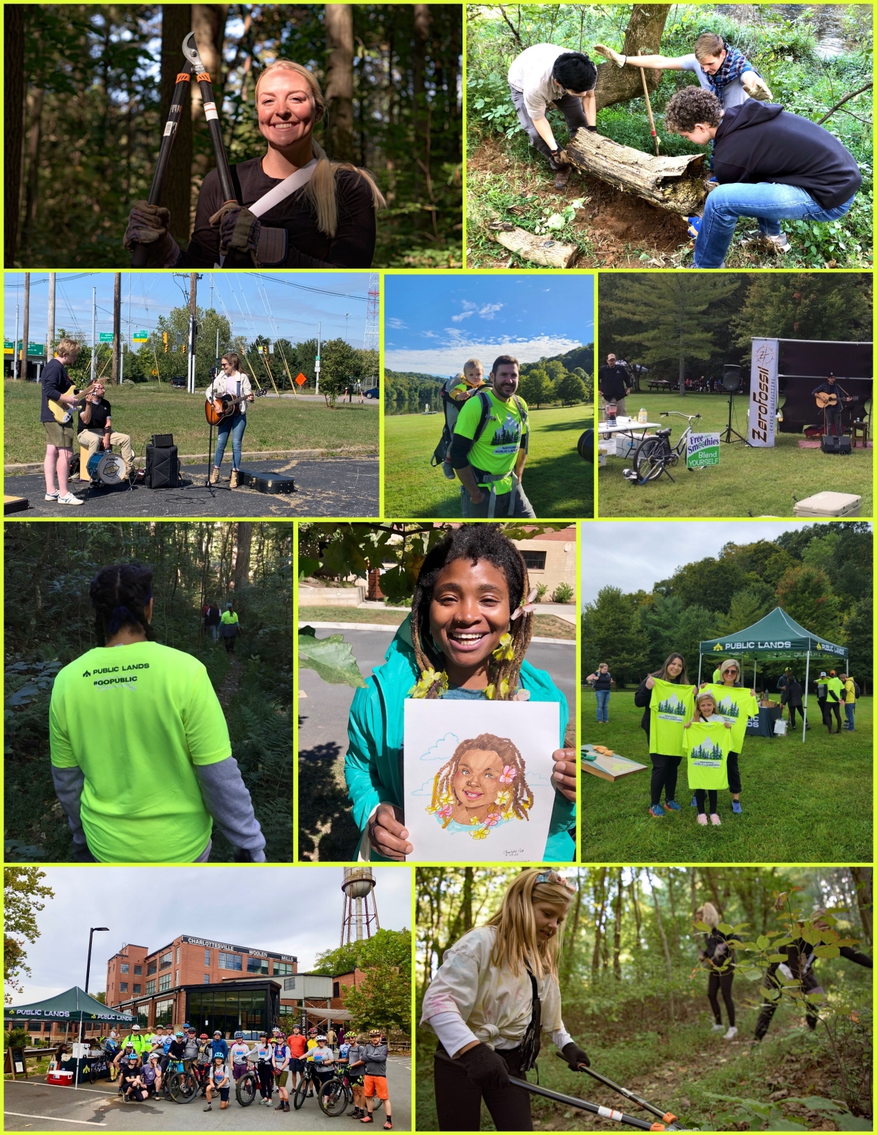 National Public Land Day 2022 collage