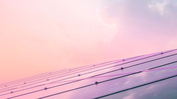 pink solar panels