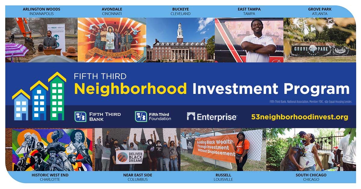 Fifth Third Bank Neighborhood Investment Program collage