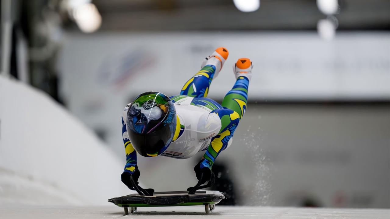 Athlete competing in sports