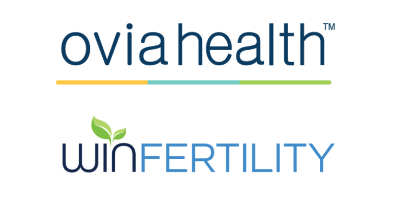 Ovia health and winfertility logos