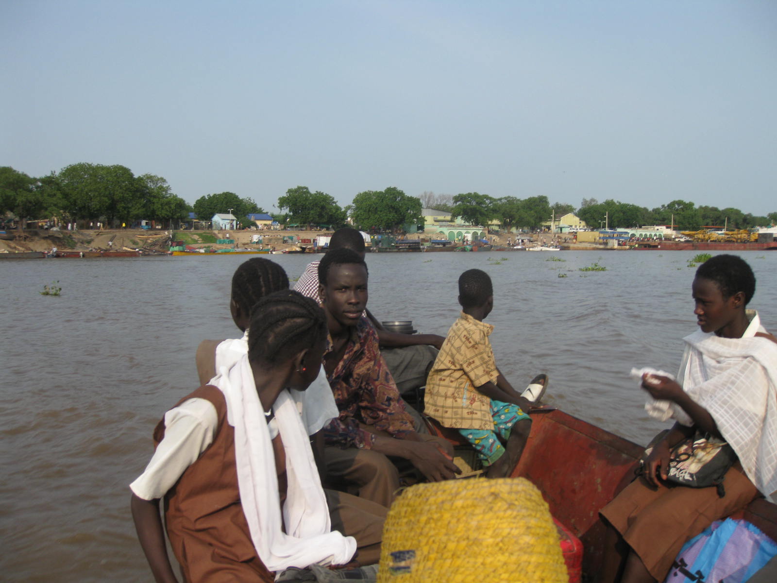 Malakal's port seen from the Nile River