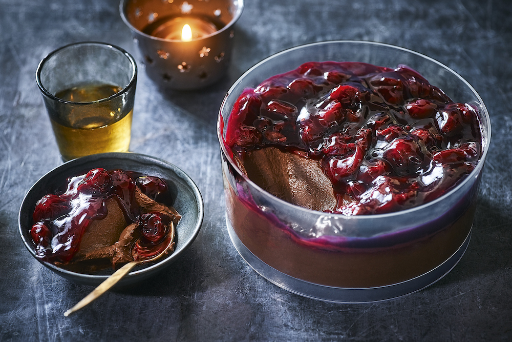 Plant-Based Chocolate and Cherry Dessert from Marks and Spencer Plant Kitchen line