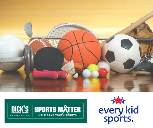 DICK's Sporting Goods: Sports Matter. Collage of various sporting balls shown.