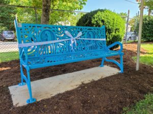  unveiling of the the Aflac park bench