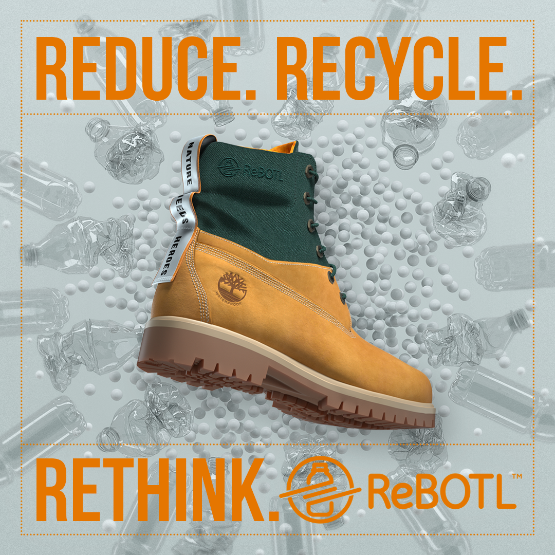 Timberland ReBOTL boots recycled materials regenerative leather circularity