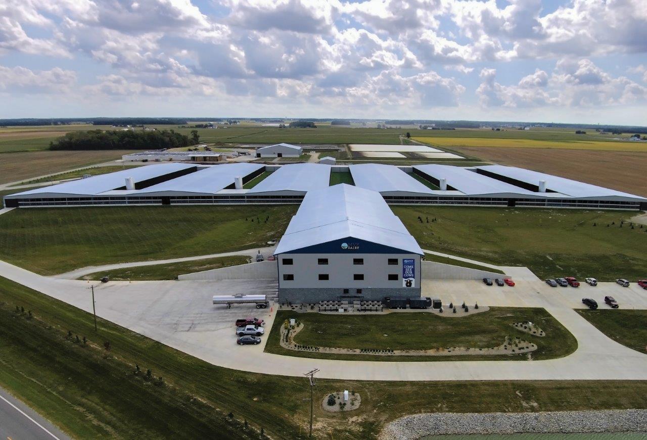 MVP Dairy in Celina Ohio, seen from above. 