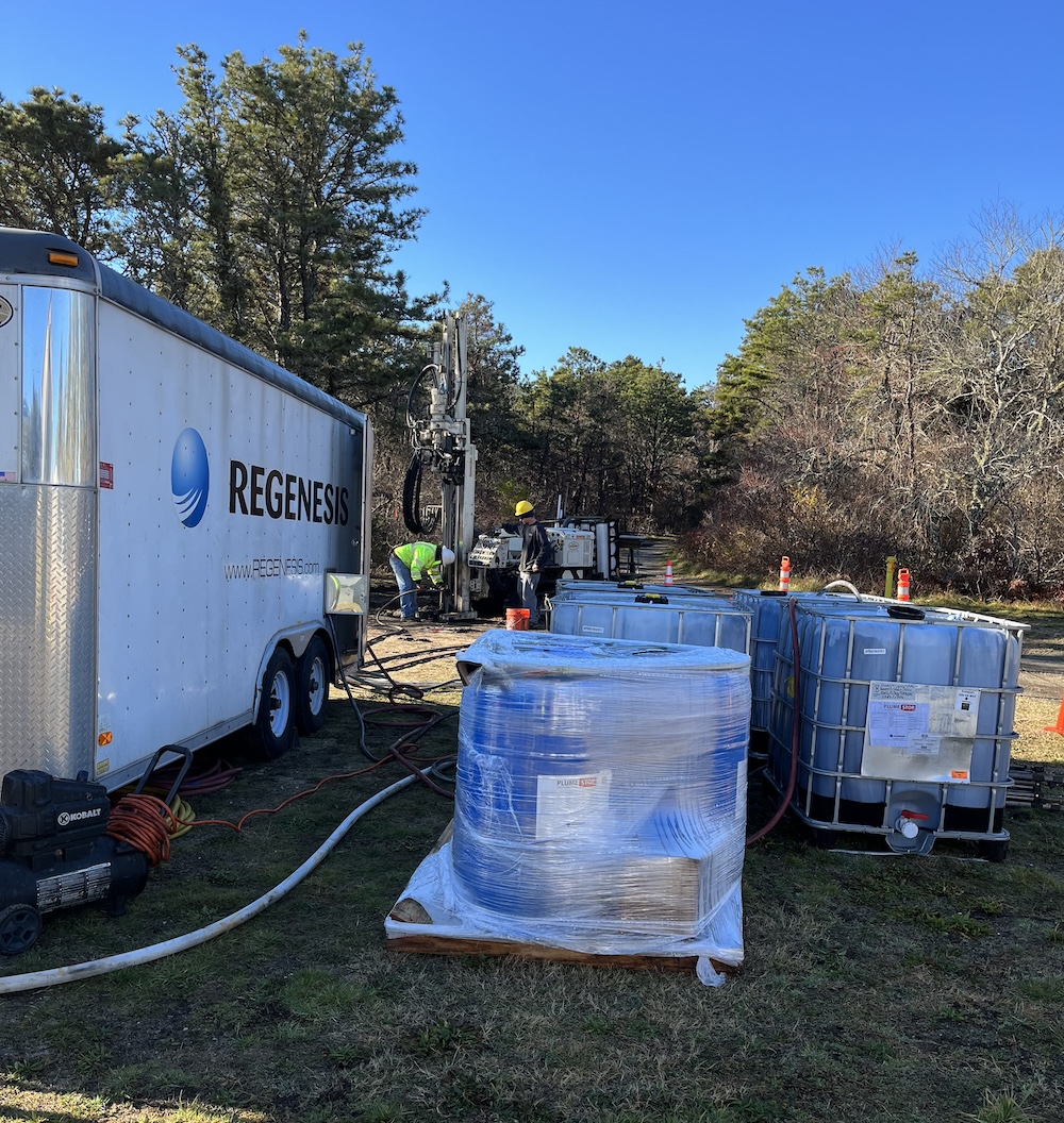 Regenesis PlumeStop used to remediate PFAS in groundwater