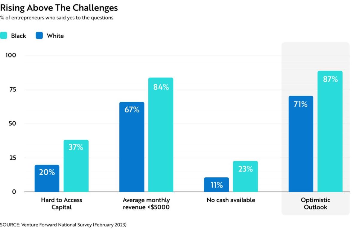 Rising Above the Challenges graph.