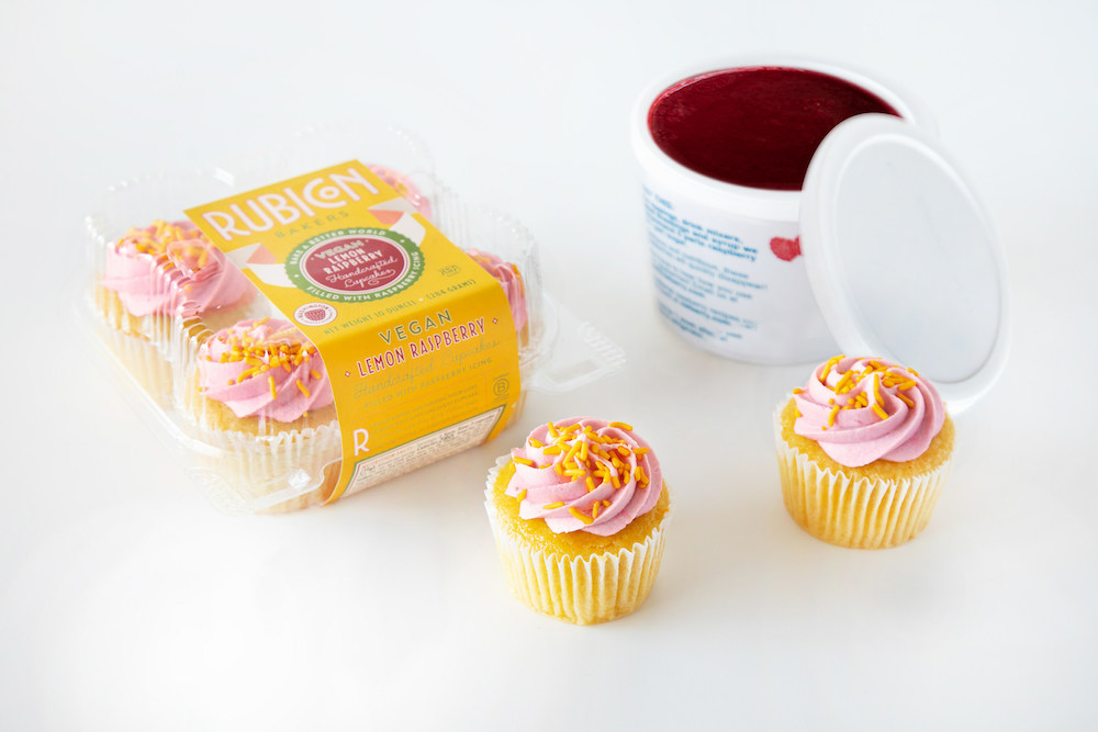 Rubicon vegan Lemon Raspberry Cupcake - new plant-based foods