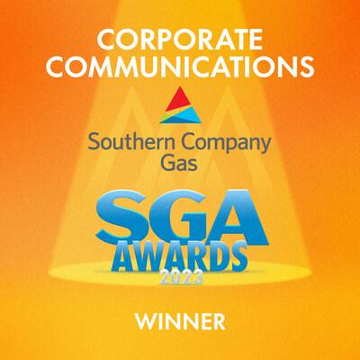 Corporate Communications Souther Company Gas SGA Awards 2023 Winner