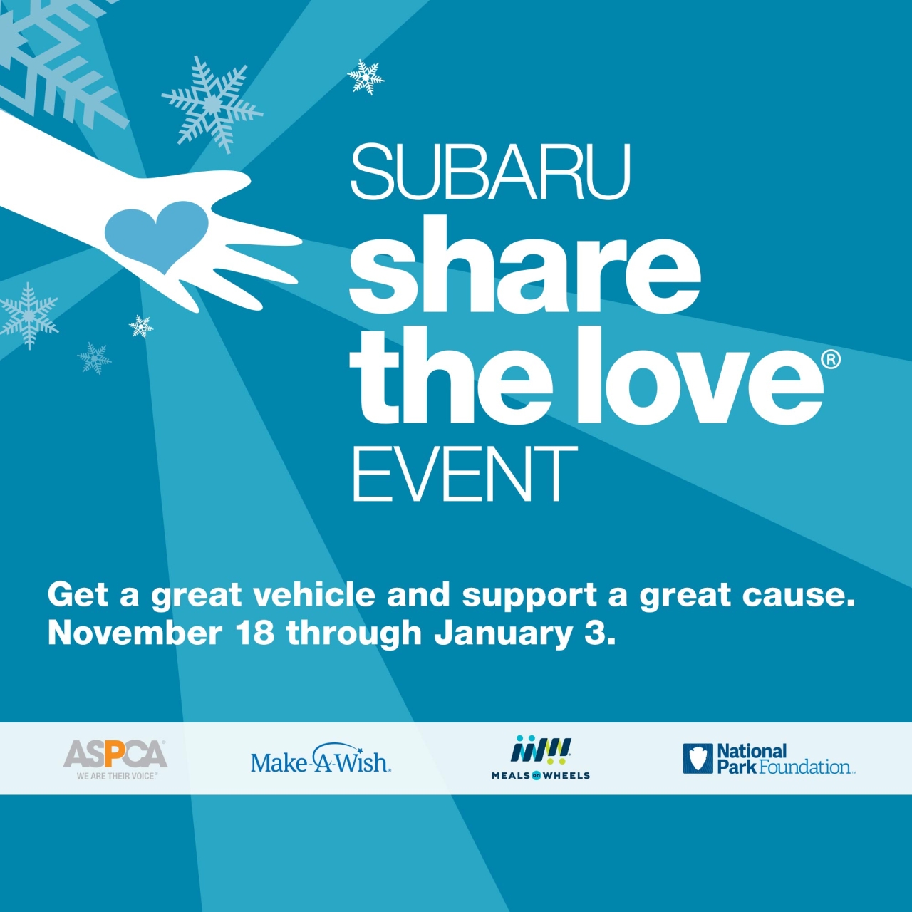 Subaru Share the Love event banner