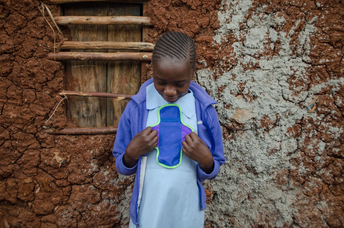 Sanitation Access - Girl with Sanitary Pad