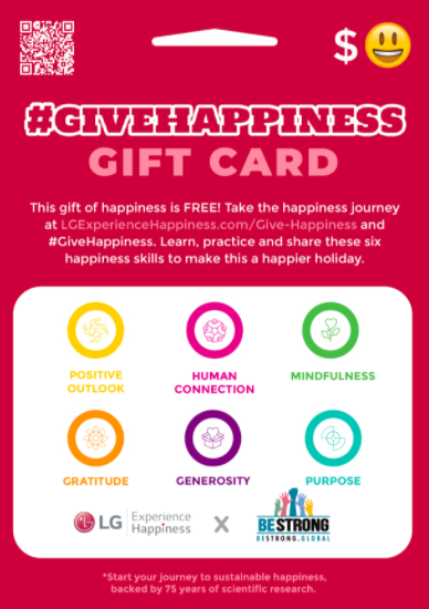 #GiveHappiness infographic