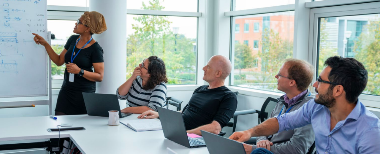 people in a meeting