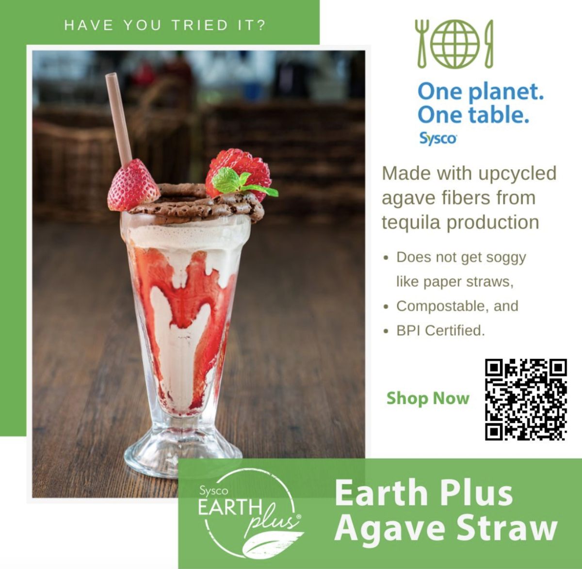 CSRWire - Sysco’s Earth Plus Agave Straws are Affordable, Planet ...