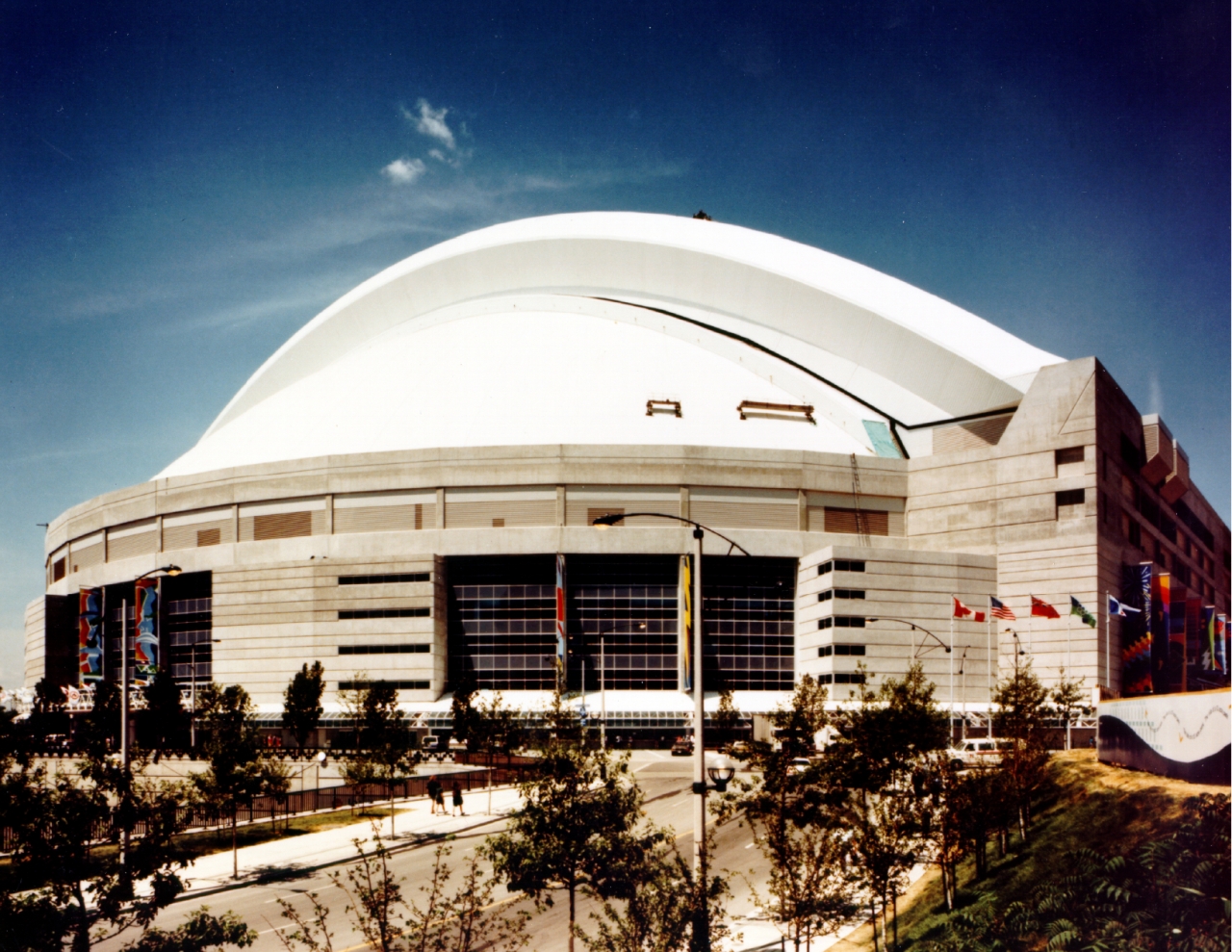 The Rogers Centre featuring Sika's retracting PVC roof.