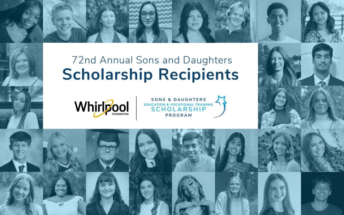 72nd Annual Sons and Daughters Scholarship Recipients