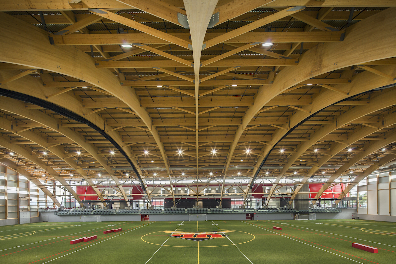 Stade Telus is a 97,000-square foot sports facility at Laval University