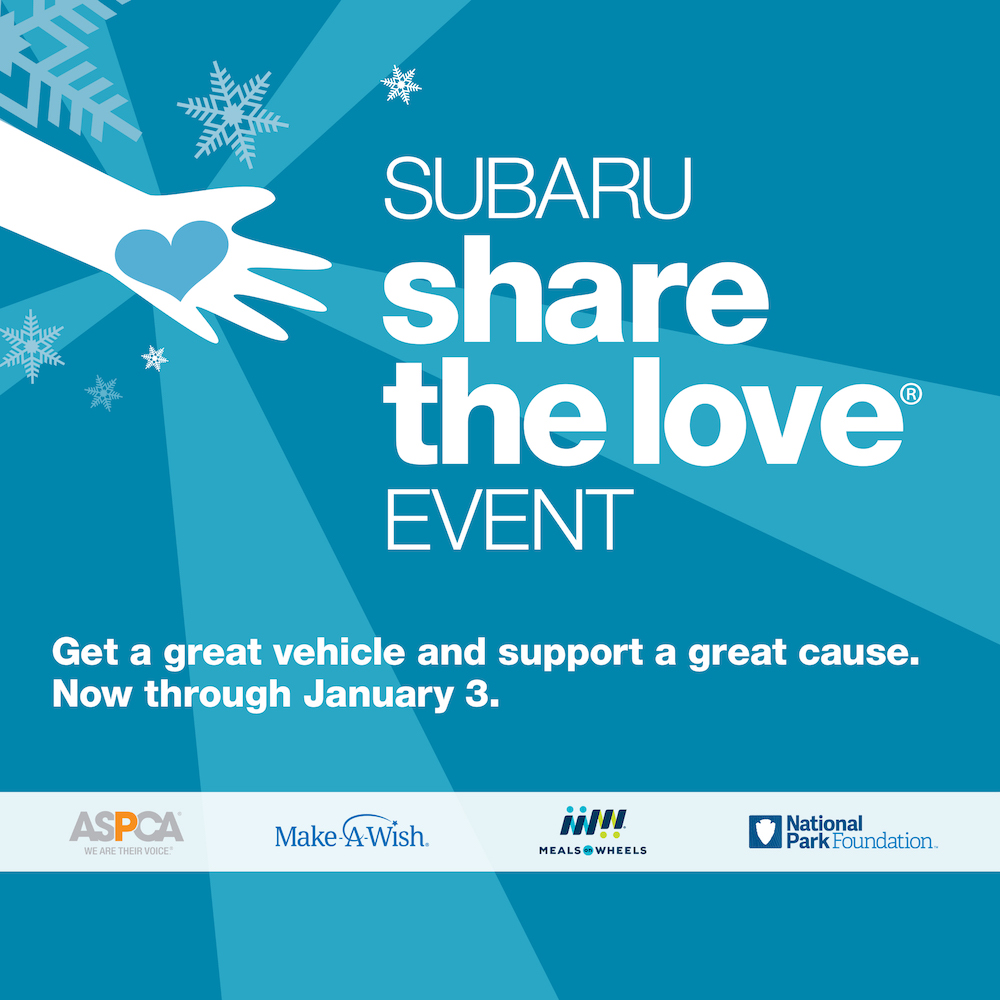 Subaru Share the Love Event - giving back to charity