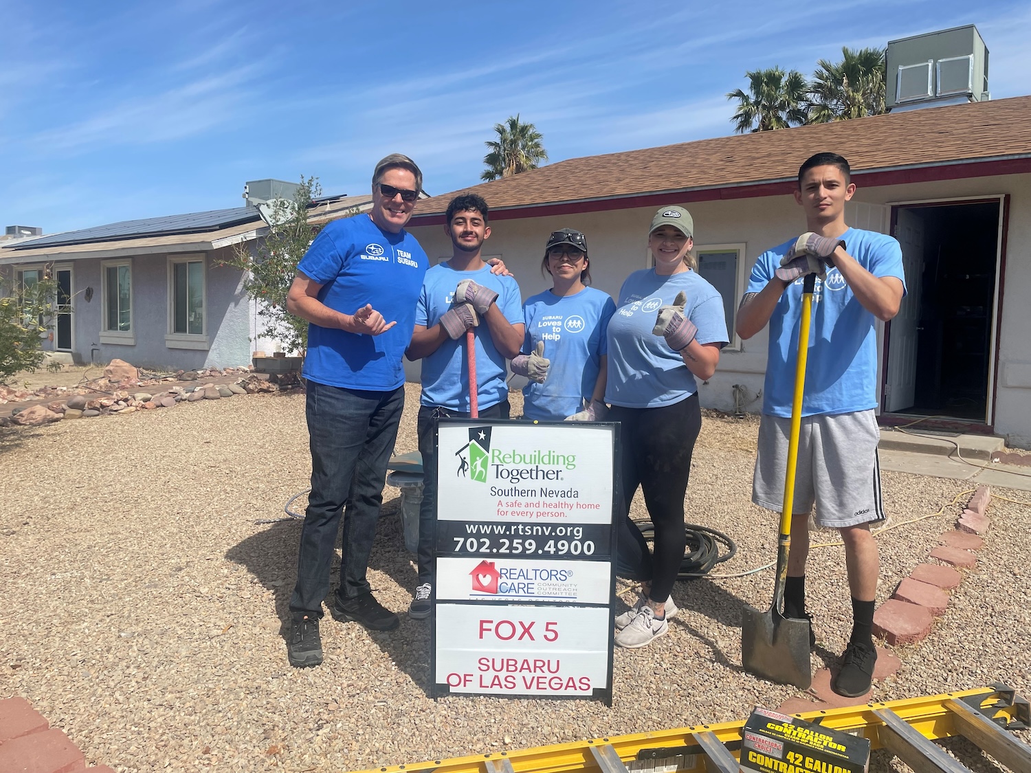 Subaru of Las Vegas employees volunteer with Rebuilding Together Southern Nevada