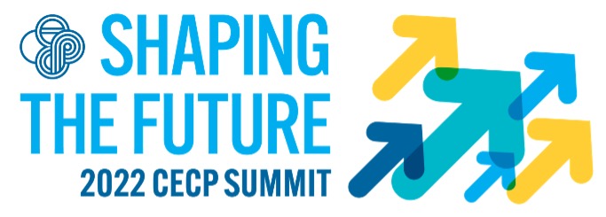 "SHAPING THE FUTURE 2022 CECP SUMMIT" with CECP logo