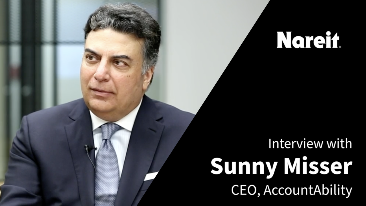 AccountAbility CEO Sunny Misser in exclusive interview with Nareit