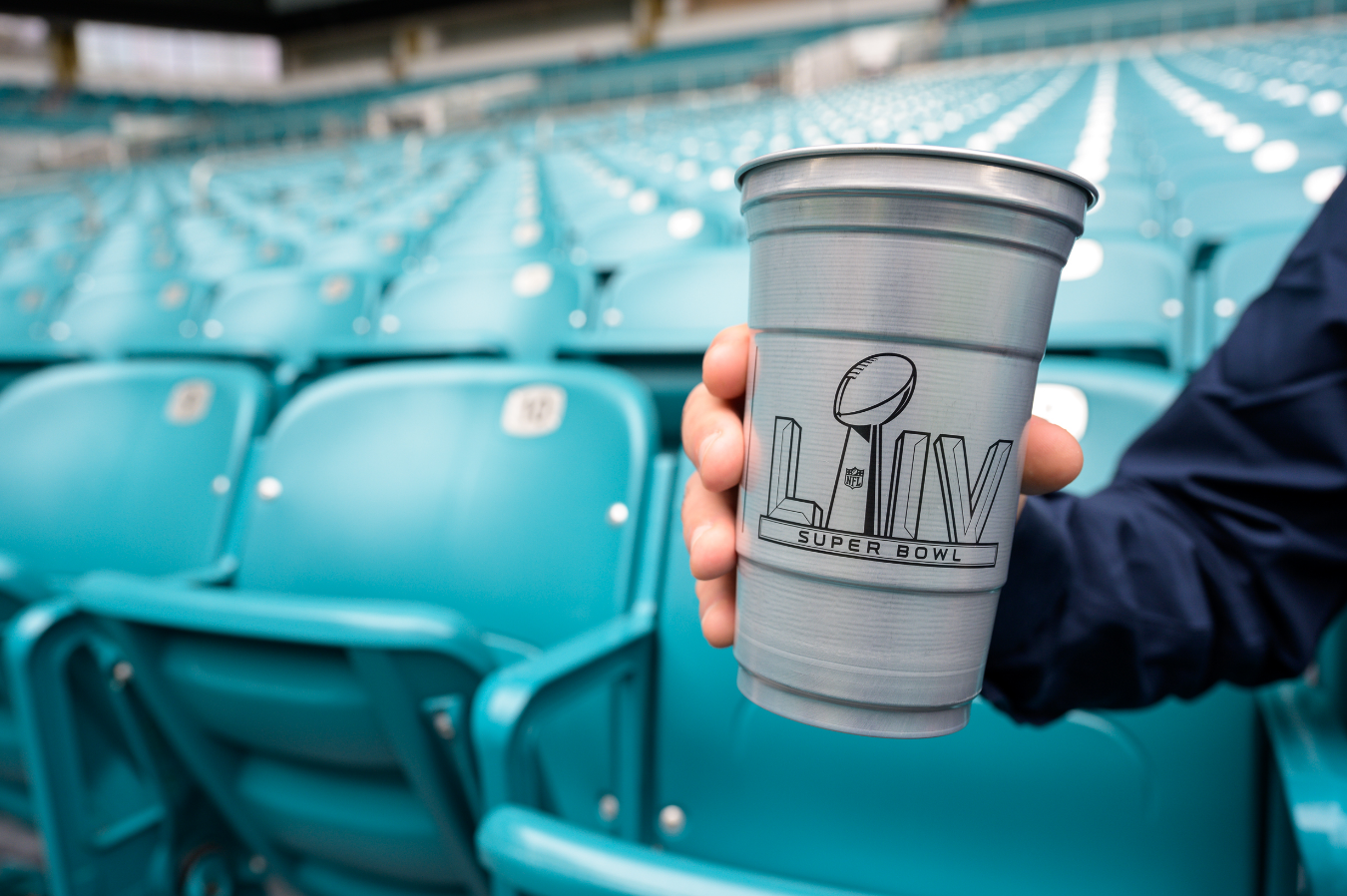 Super Bowl LIV aluminum cups replace single-use plastic