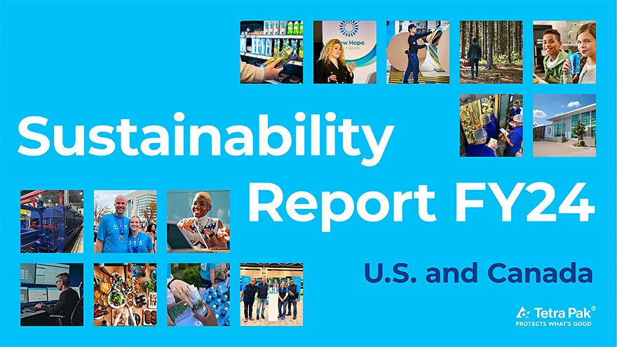 Tetra Pak Sustainability Report FY24: US and Canada eport cover