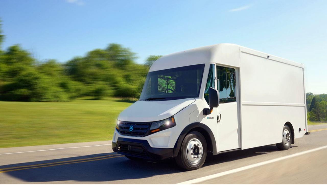 White commercial EV