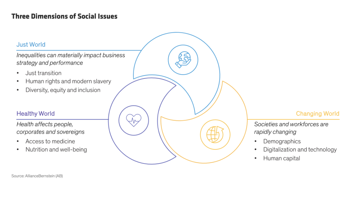 Three Dimensions of Social Issues diagram