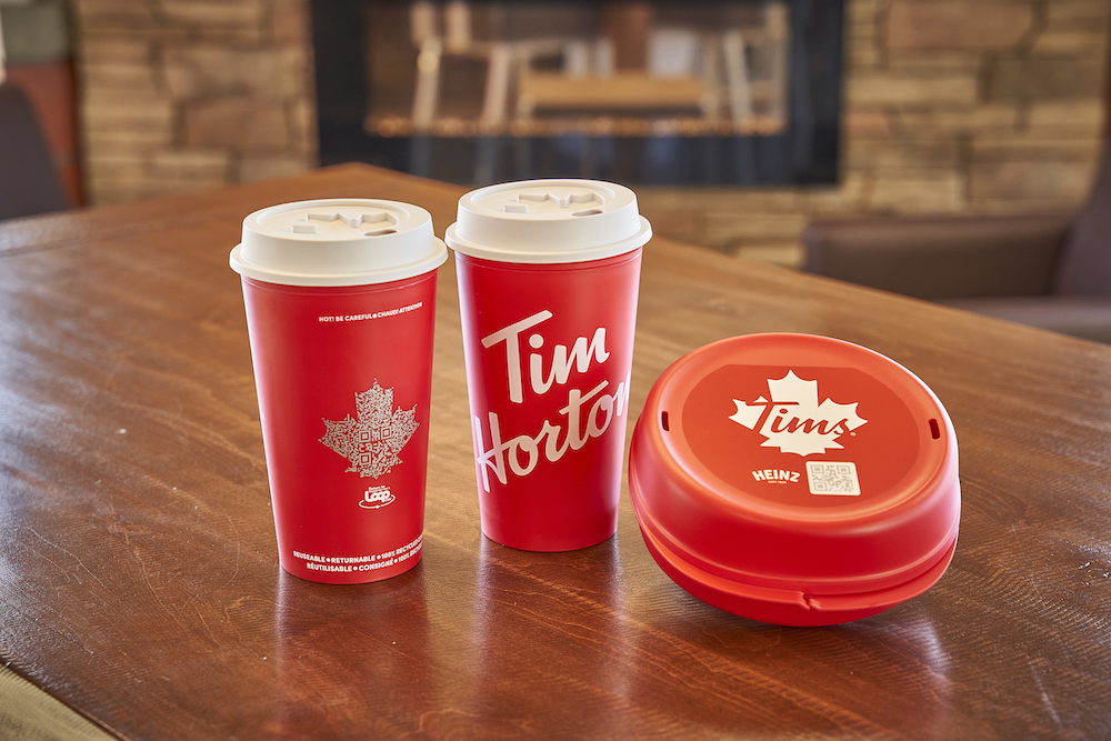 Tim Hortons reusable packaging - circular economy solutions