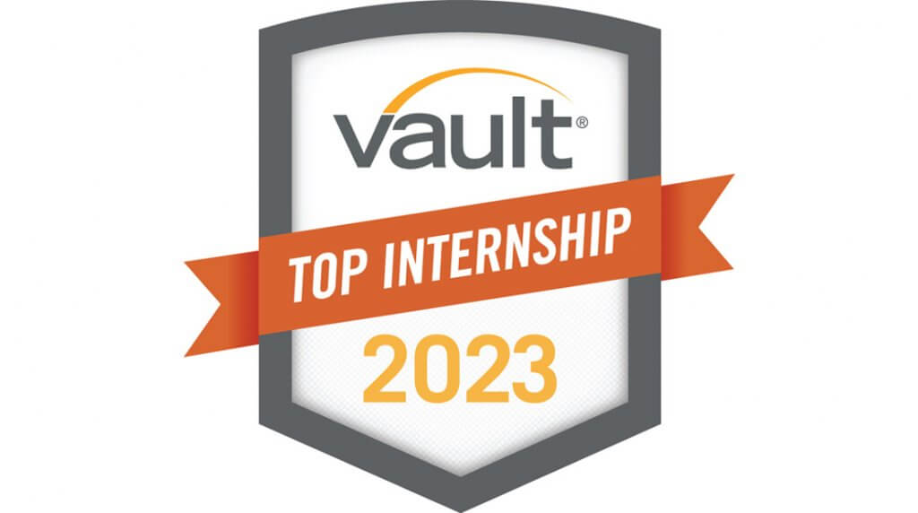 Vault Top Internship 2023 Award