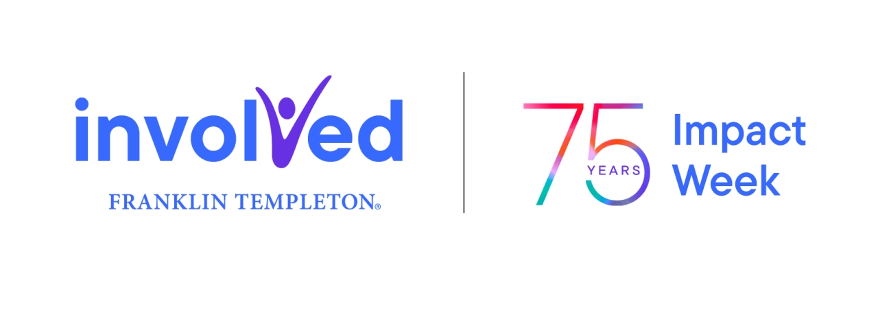 Logos for Involved Franklin Templeton and 75 Years Impact Week