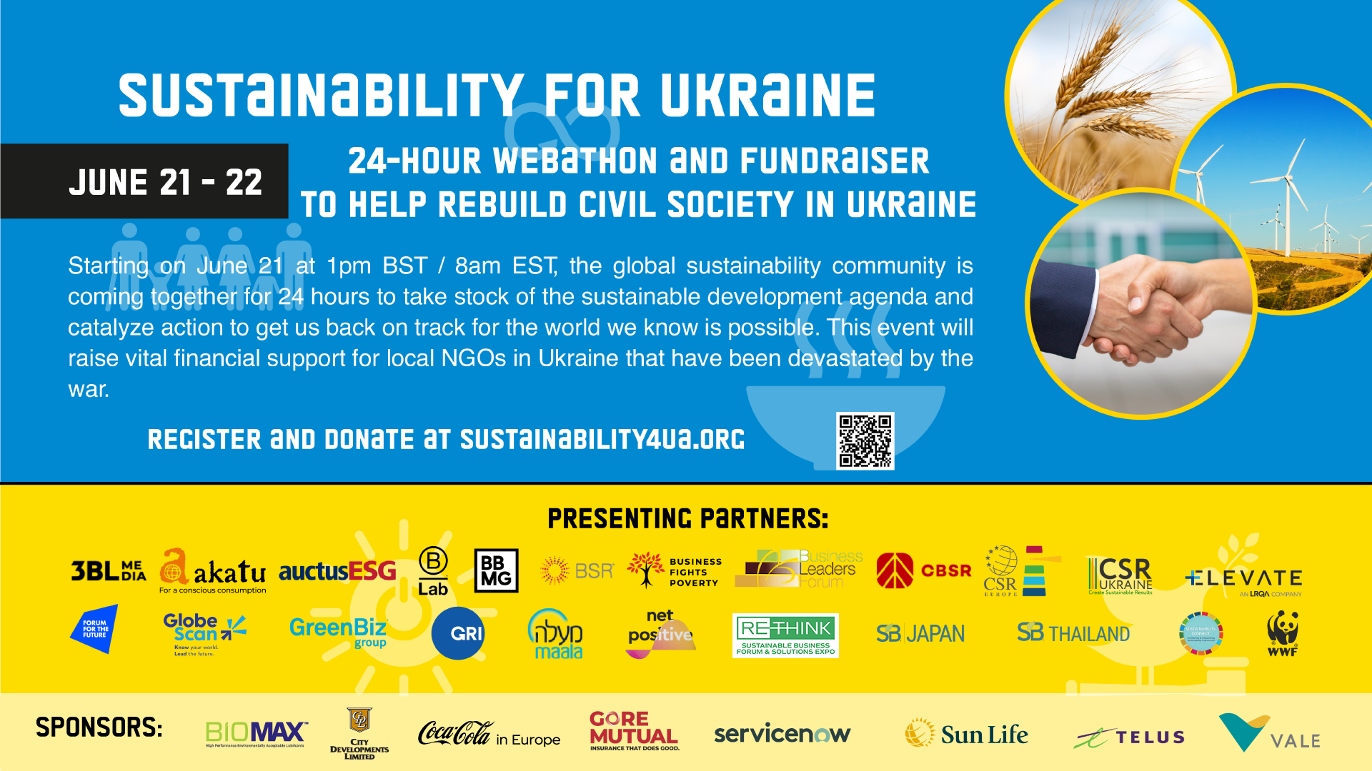 Sustainability for Ukraine banner