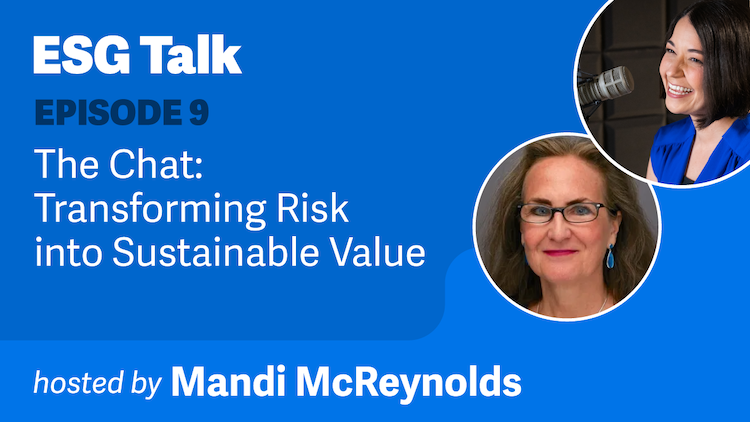 ESG Talk: Episode 9 The Chat: Transforming Risk into Sustainable Value