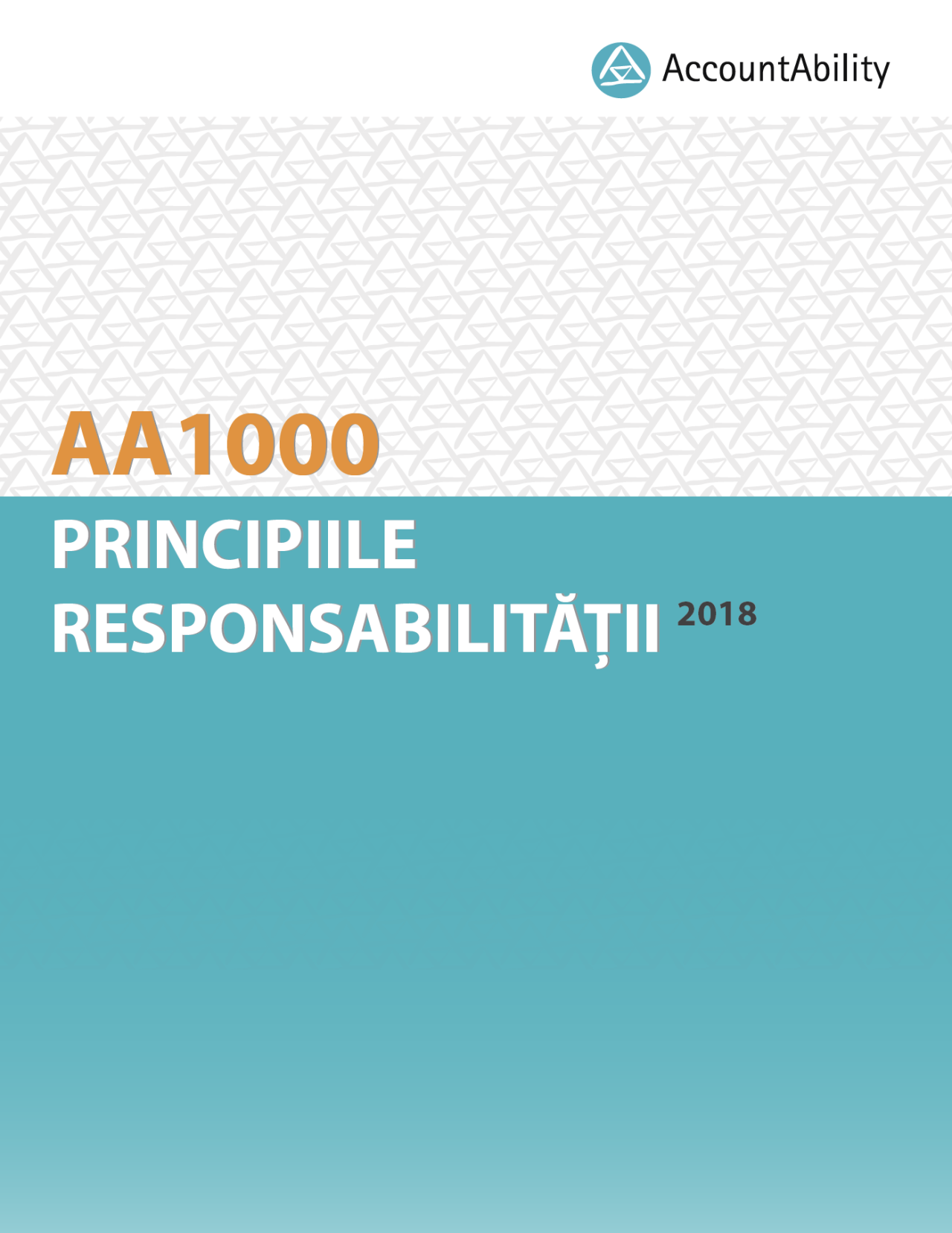 AA1000 AccountAbility Principles (AA1000AP, 2018) in Romanian cover