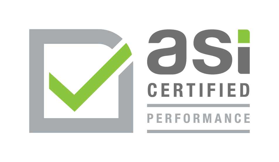 ASI certified logo.