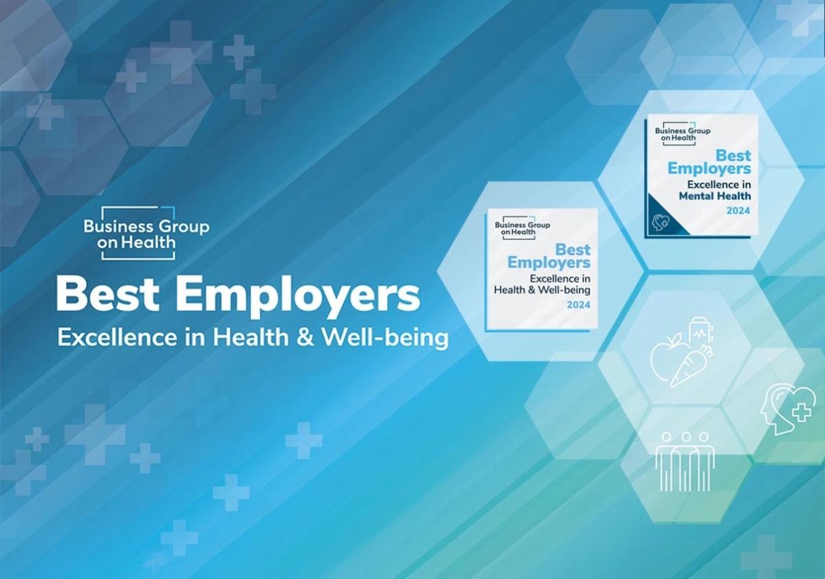 "Best Employers Excellence in Health & Well-being"