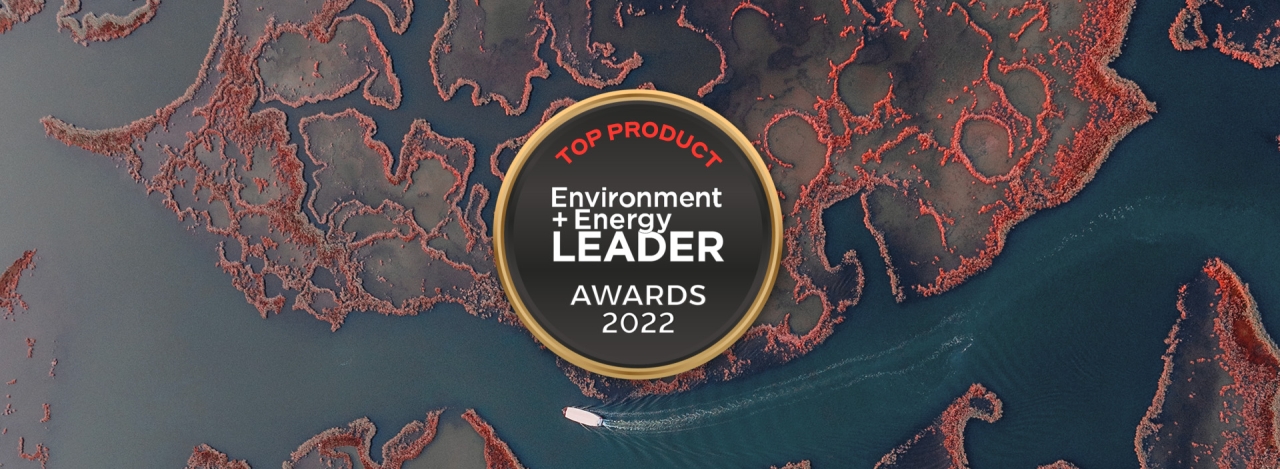 Environment and Energy Leader Award 2022 with world map in background