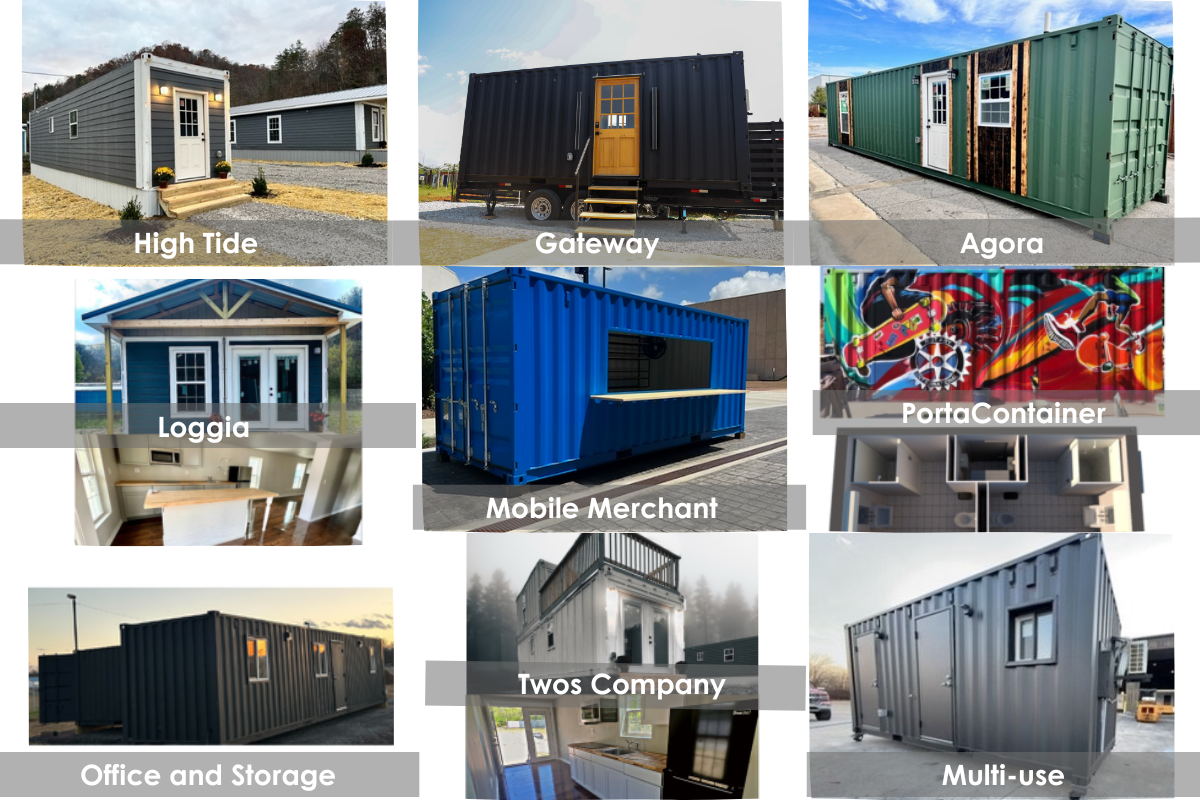 ekō Solutions up-cycled shipping container models