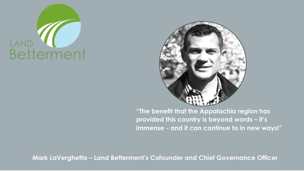 Mark LaVergetta and Land Betterment logo