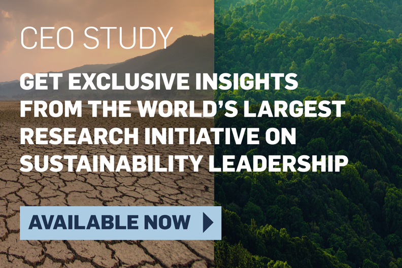 "CEO STUDY: Get exclusive insights from the world's largest research initiative on sustainability leadership"