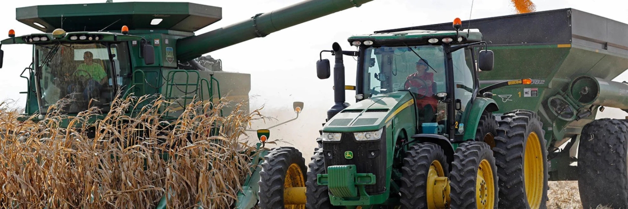 corn harvester