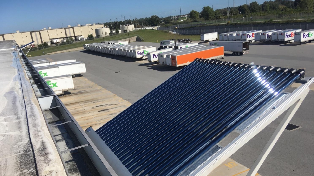 FedEx SolarThermal cooling system