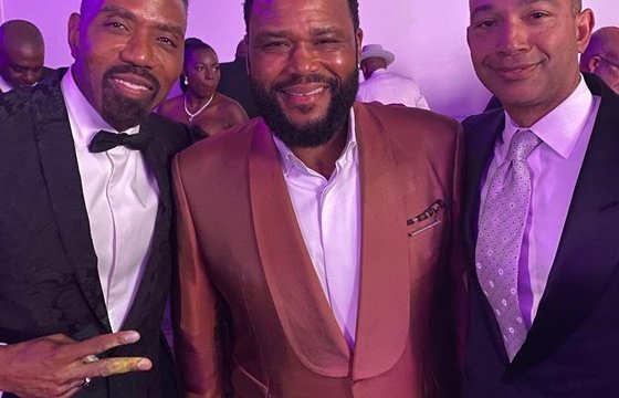 Pictured (from left to right): Louis Carr, actor Anthony Anderson, and BET Networks President Scott Mills