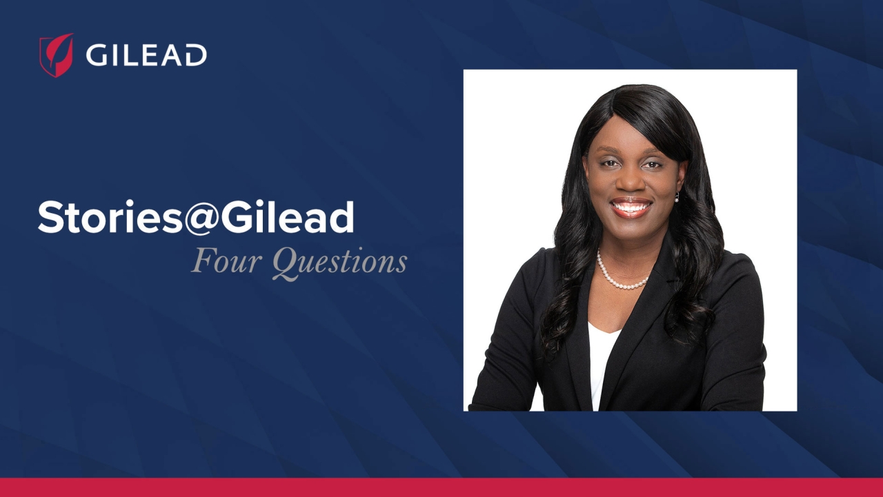 Anu Osinusi with text "Stories@Gilead, Four Questions" 